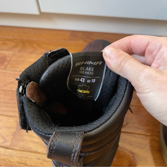 SHIMA Blake Motorcycle Shoes Leather Reinforced Street Riding Side Zipper 10 - Picture 3 of 12